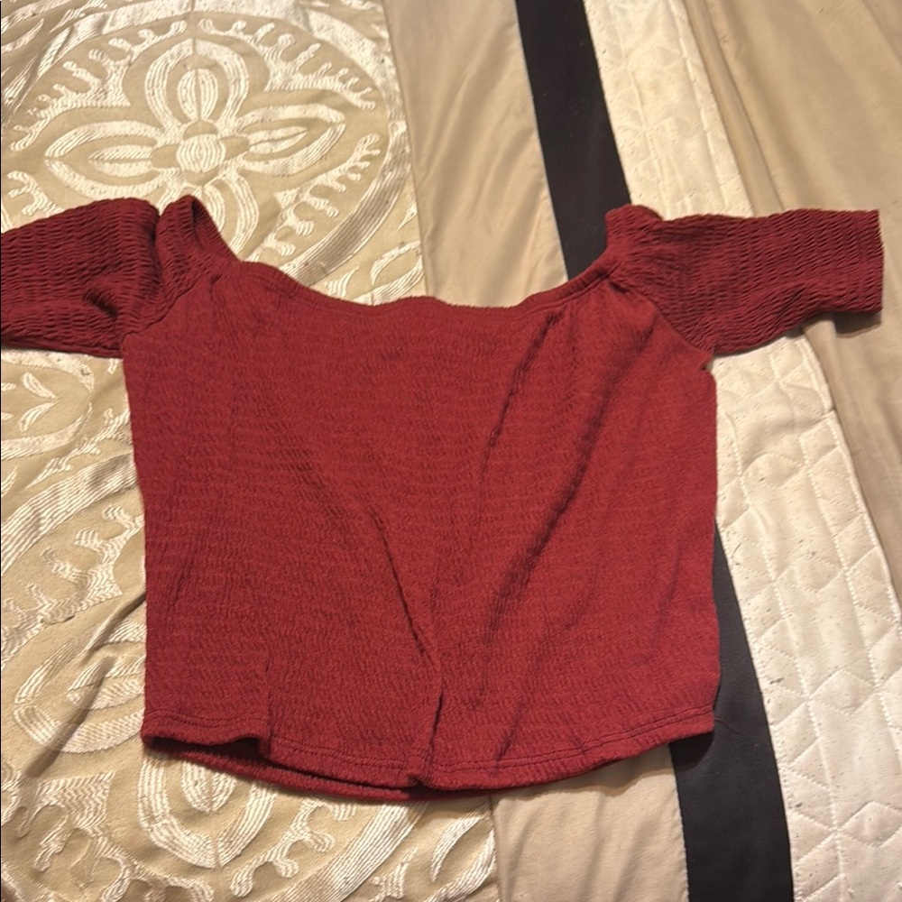 French Pastry Red Crop Top